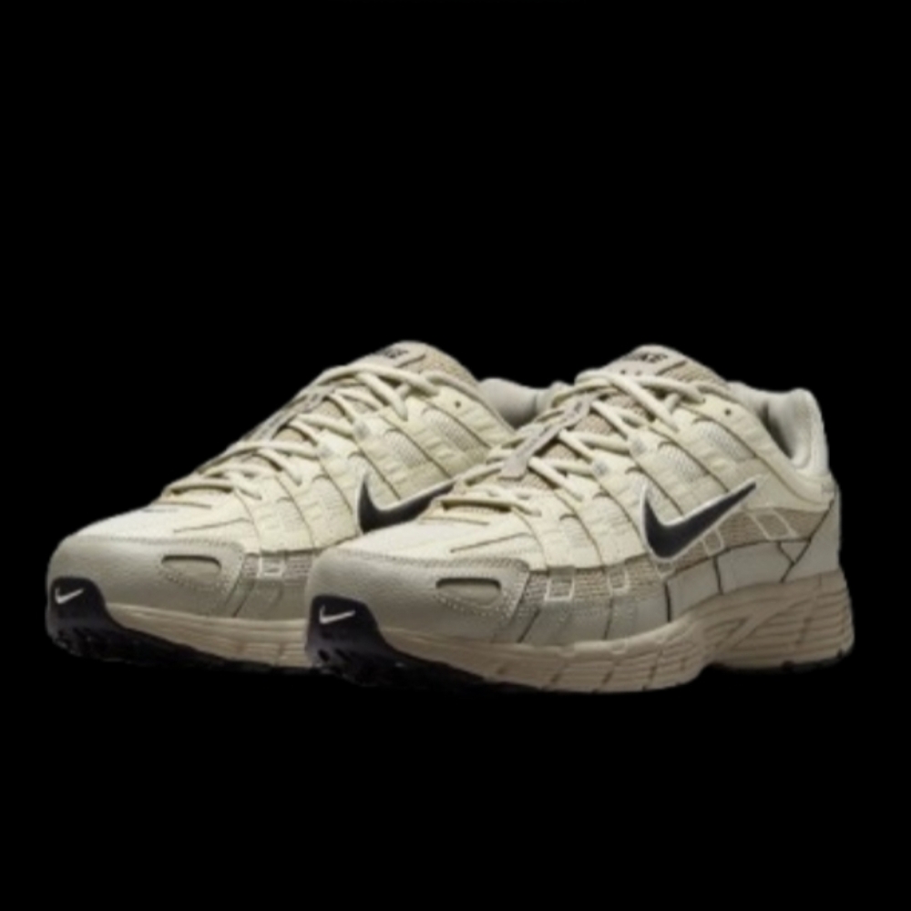 Nike P-6000 Premium Running Mens Size 11.5 Coconut Milk Black Tan